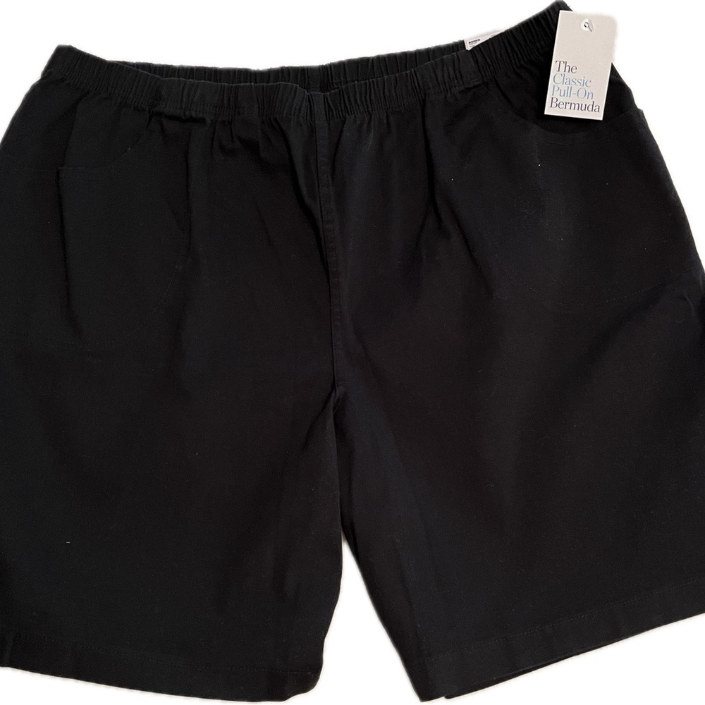 NWT Croft&Barrow Black Bermuda Shorts—Size 3X
